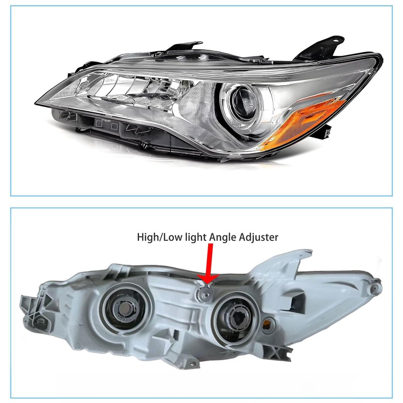 Pair Headlight Assembly Set For 2015 2016 2017 Toyota Camry