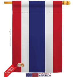 Thailand House Flags Pack Regional Nationality Nation International World Country Particular Area Support Our Troops Small Decorative Gift Yard Banner Double-Sided Made In USA 28 X 40