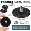 DIYMAG 12Pcs Rubber Coated Magnets, Adhesive Power 30LBS Anti-Scratch Neodymium
