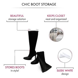 Bag-a-Vie Tall Boot Shapers For Women - Easy Glide Boot Stand-Up Inserts