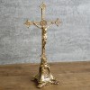BC Catholic Metal Standing Crucifix, Jesus Christ Cross for Altar,