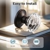 KNOBWELL Glass Door Knobs in Oil Rubbed Bronze Finish, Individual