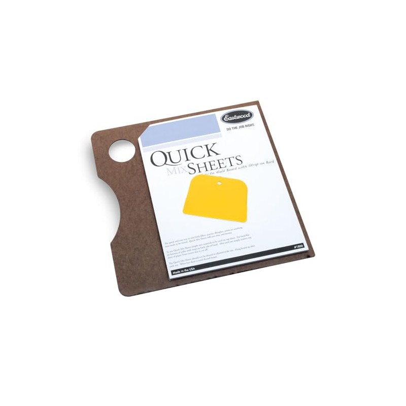 Eastwood Auto Body Filler Mixing Board with Tear-Off Quick-Mixing Sheets