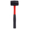 DEKTON DT10220 16Oz Fibreglass Rubber Mallet, Black/Red