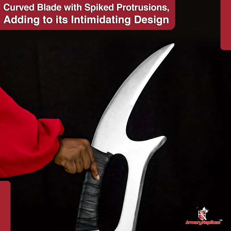 Massive 48 in. Klingon Bat'Leth Style War Sword