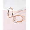 Limerencia G23 Pure Titanium Hypoallergenic Hoop Earrings for Women Sensitive
