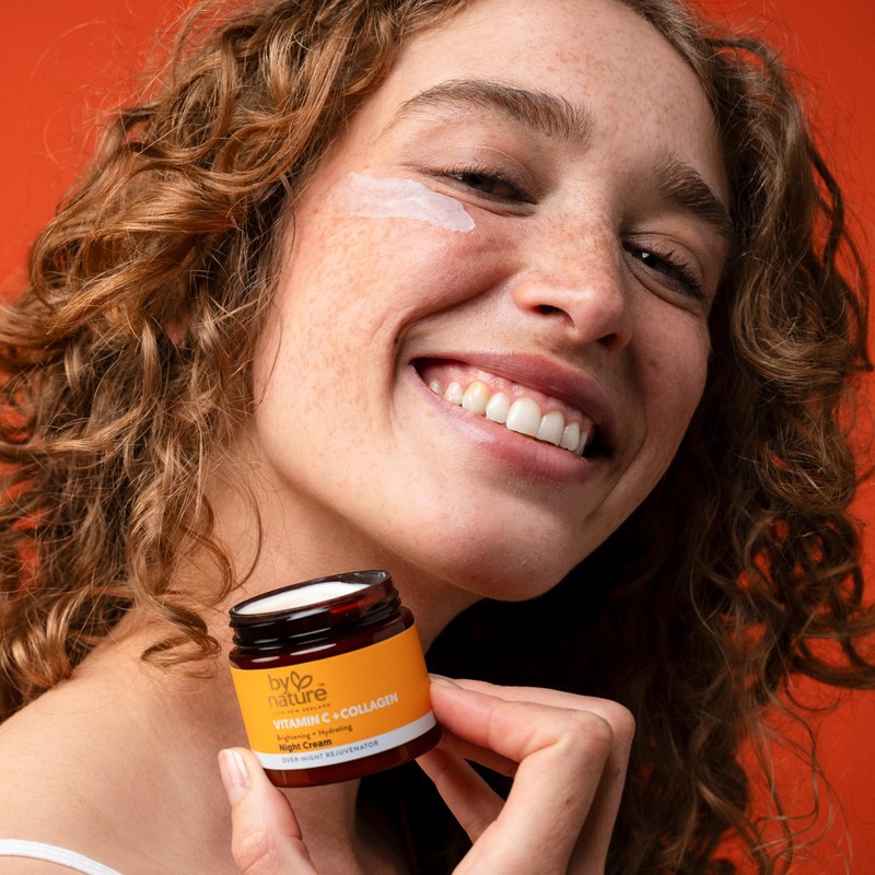 By Nature Face Night Cream - Vitamin C + Collagen