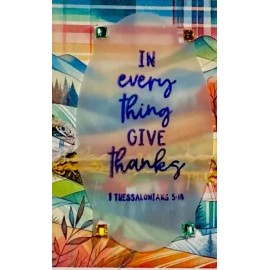 Handmade 4 Stampin Up! In everything Give Thanks Bible Plaid Nature Greeting Card Kit