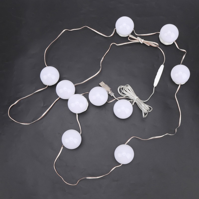 LED Mirror Lights Kit Stick on USB Dimmable Makeup Light