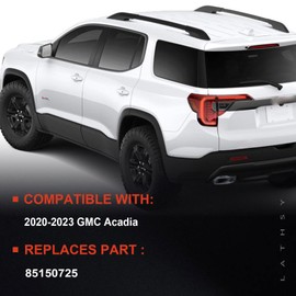 LED Tail Lights Compatible With 2020-2023 GMC Acadia Rear Light Taillights Left and Driver Side Inner Left Black Bezel Replace 85150725