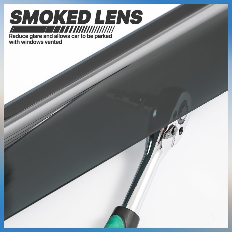 M-AUTO Universal Tape On Sun/Moon Roof Window Deflector and Sun