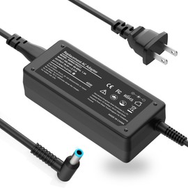 45W Laptop Charger Compatible with HP Pavilion X360 11 13 15, Stream 11 13 14, Elitebook 840 G3 G4, Split, Spectre, Envy X360 13 15, Smart Blue Tip Power Adapter