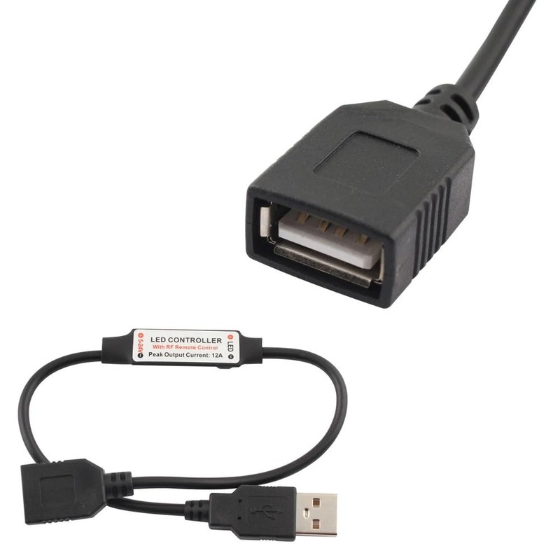 Cleiscry DC5-24V 11 Buttons Mini USB RF Wireless Dimmer Remote