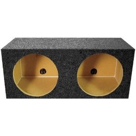 QPower QMPSQ15E Dual 15" Sealed 3/4" MDF Enclosure