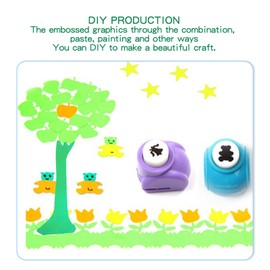 Juego de Perforadoras de Papel con Formas de 15 Piezas, Lindo Juego de Formas de Perforadoras para Manualidades, Mini Perforadoras para Manualidades para Niños, Bricolaje,