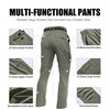 Mens Hiking Convertible Pants Zip Off Quick Dry Lightweight Fishing