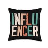 Influencer Writer Author Blogger Vlogger Blogging Vlogging Throw Pillow