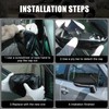Black Left Driver Side Replacement Mirror Cover Cap Housing for