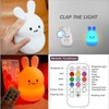 Tekemai Rabbit Night Light for Kids, Bedside Lamp for Children,