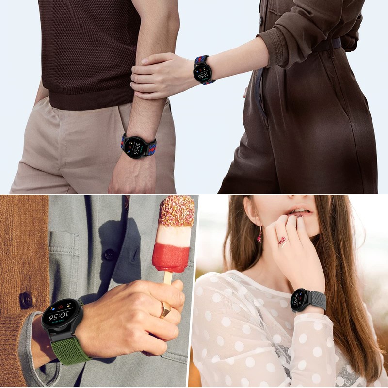 Huamanlou Nylon Watch Band, 16 mm, 18 mm, 20 mm,