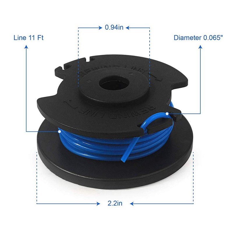 anforee AC14RL3A String Trimmer Spool Line Suitable for Ryobi One+18v,