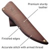 Genuine Leather Belt Knife Sheath for Fixed Blade Knives with