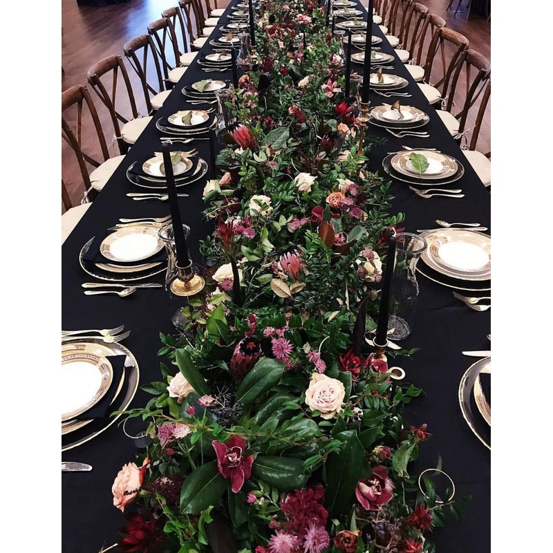 Sterling Mill Polyester Rectangle Tablecloth – Christmas Elegant Table Cover