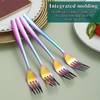 Kyraton Rainbow Dinner Forks Set of 12 Pieces, 20.8cm Titanium
