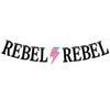 REBEL REBEL Banner, decoración de pared de feliz cumpleaños, música