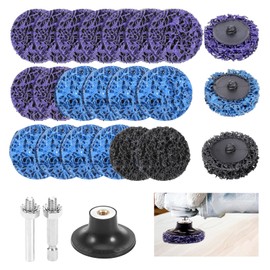 20 Stück Csd Scheibe, 50mm Schleifscheiben, Grobreinigungsscheibe, Bohrmaschine Schleifscheibe für Winkelschleifer von Farbe, Rostschweißnähten, Oxidation Reinigen & Entfernen