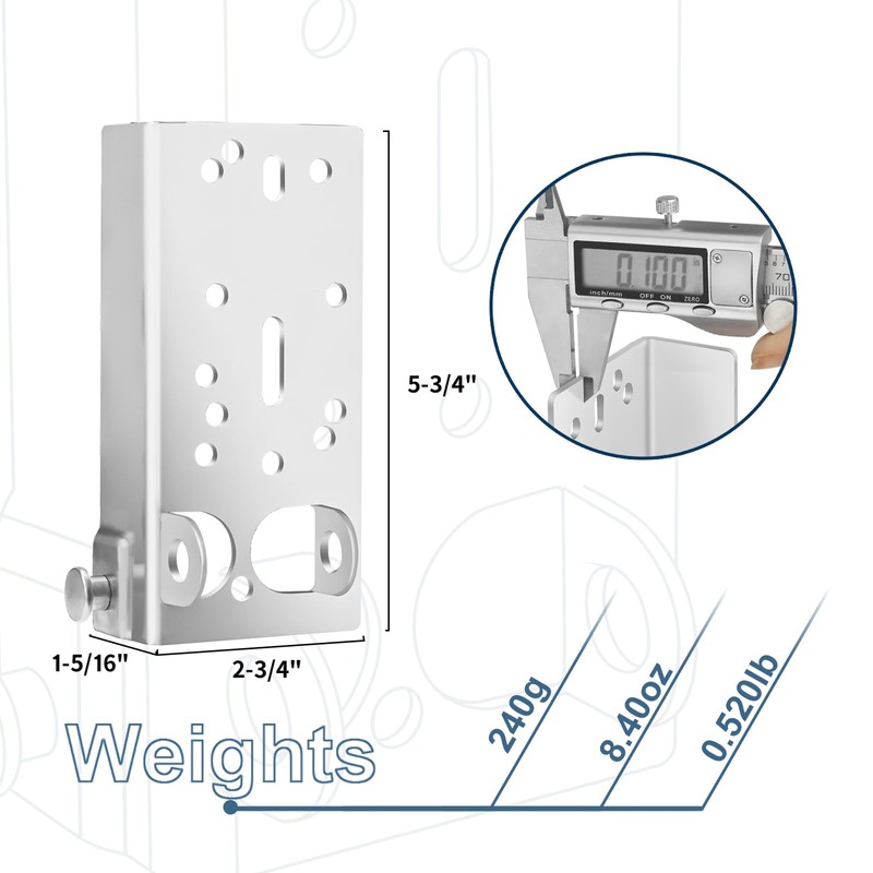 Garage Door Bottom Lifting Brackets Residential BB-100 Bottom Brackets for