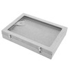 Pin Display Case Transparent Glass Dustproof Pin Collection Display Box