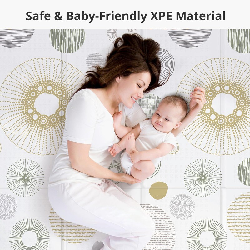79x71 Baby Play Mat, Extra Large Baby Play Mat for