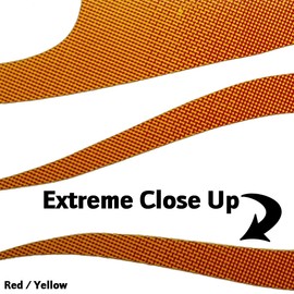 Full Color Flame Decal Kit Golf Cart, ATV, RC Truck, UTV, Motorcycle, Helmet Large (Yellow Fade to RED)