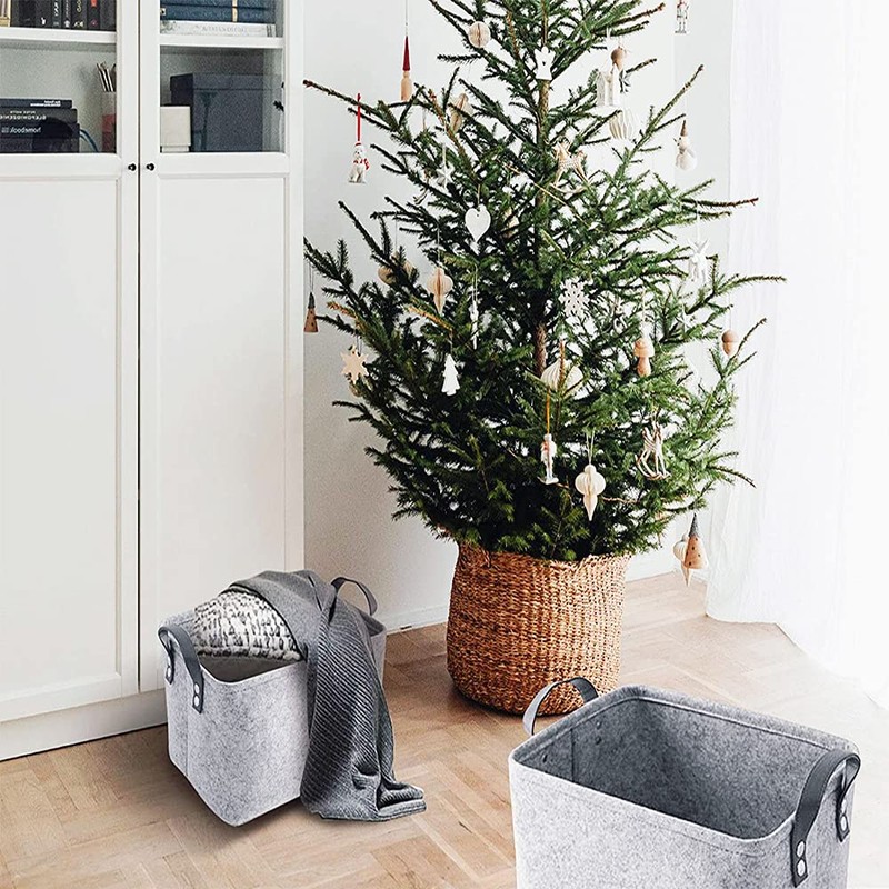 Ritte Storage Basket, Felt Storage Basket, Foldable Storage Box, Storage