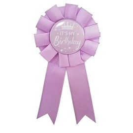 It's My Birthday Badge Pin Birthday Brooch Pin Party Birthday Pins Brooch Belt for Girls 2Pcs Birthday Party Decorations (Birthday Brooch-Purple)