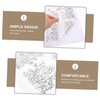 DOITOOL 4Sheets Water Soluble Embroidery Stabilizer DIY Sewing Supply for