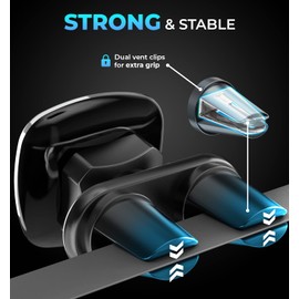 Bestrix Magnetic Phone Car Mount Magnetic Car Cell Phone Holder | Magnet Car Phone Holder Compatible w/ iPhone14 13 12 11 Pro/11 Pro Max/XS/XR/X,Galaxy S22 S21 S20 S10/S10+ Note & More (Air Vent)