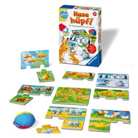 Ravensburger 24735 - Hase hüpf! - Bewegungsspiel für die Kleinen - Spiel für Kinder ab 2 Jahren, Spielend erstes Lernen für 1-4 Spieler