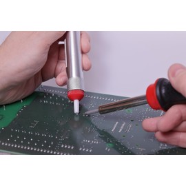 ROTHENBERGER Industrial Desoldering Pump Desoldering Suction Pump Antistatic Pump Soldering Suction Pump Soldering Soldering Soldering Aid Teflon Tip Light Metal 1500004952