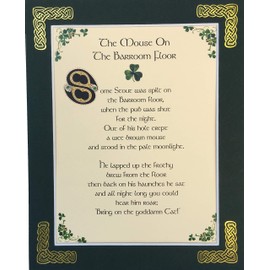 The Mouse On The Barroom Floor - 8x10 Print with Green Matting