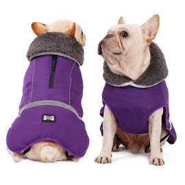 Abrigos para Perros en climas fríos para Perros pequeños, medianos y Grandes Actividades al Aire Libre en Interiores: Chaquetas de Invierno abrigadas para Perros Chaquetas Impermeables a Prueba de v