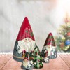 5 Pieces of Christmas Matryoshka Christmas Dwarf Collection Dolls Stacking