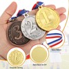 MECCANIXITY Gold Silver Bronze Award Medals 2 Inch, 1st 2ed