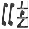 10 Pack 160mm Black Drawer Handle Kitchen Cabinet Square Black