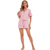 LUBOT 100% Cotton Pyjamas for Women, Sleepwear, Short Long Pyjamas
