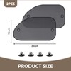 DACIRTY 2 PCS Side Window Sun Shade, Sun-proof and Heat