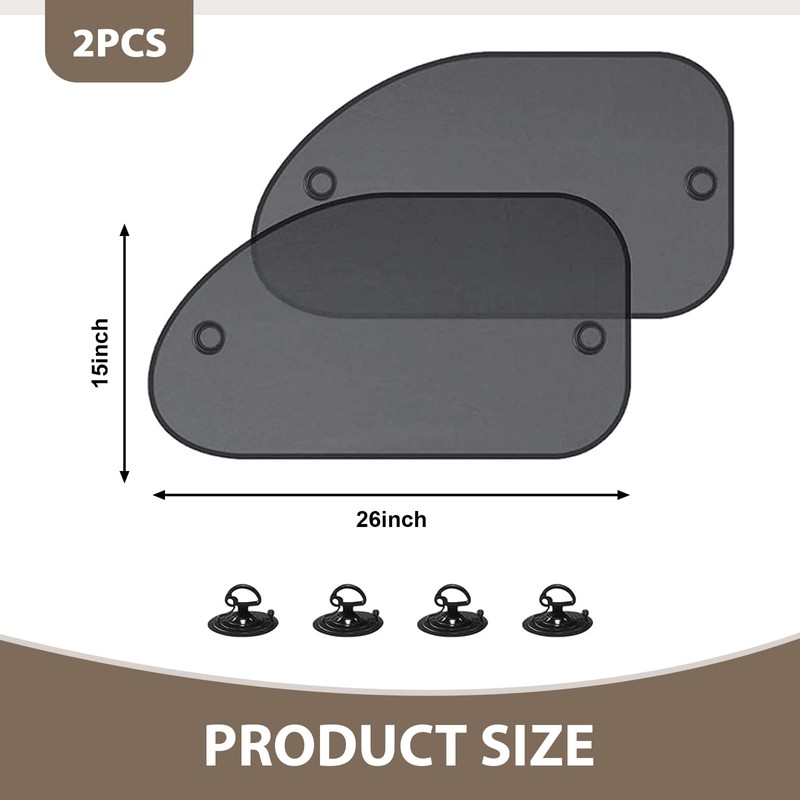 DACIRTY 2 PCS Side Window Sun Shade, Sun-proof and Heat