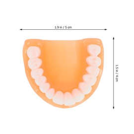 Baluue Fake Teeth Gag Keychain Denture: 10pcs Funny Teeth Key Ring Charm Toys Costume Party Favors Photos Props