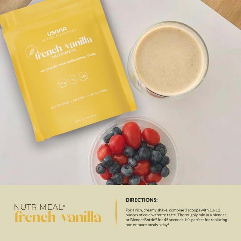 USANA Nutrimeal Meal Replacement Shake - French Vanilla - NON-GMO